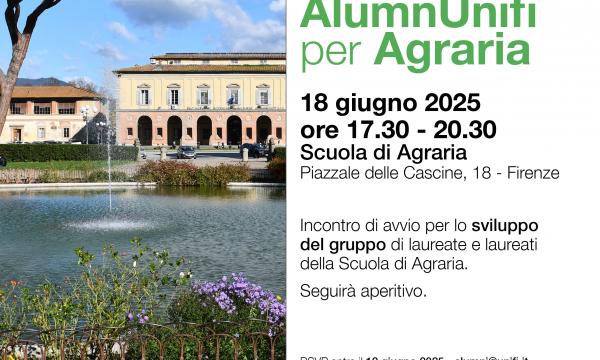 18 luglio 2025 ALUMNUNIFI per AGRARIA