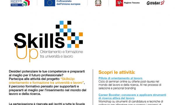 Progetto SkillsUp: Orientamento e formazione tra universit&agrave; e lavoro.