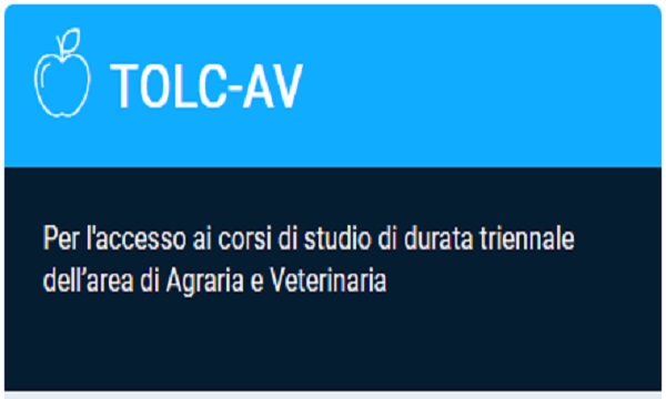 Bando TOLC-AV per l'ammissione ai CdS triennali A.A. 2024-2025