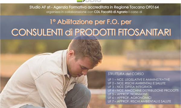 Corso Consulente fitosanitario a prezzo agevolato per gli Studenti della Scuola di Agraria
